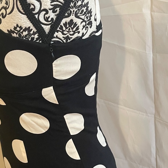 NWT! Moschino Moschino Jeans Polka Dot Dress Lined IT 40 US 4 - Picture 9 of 15